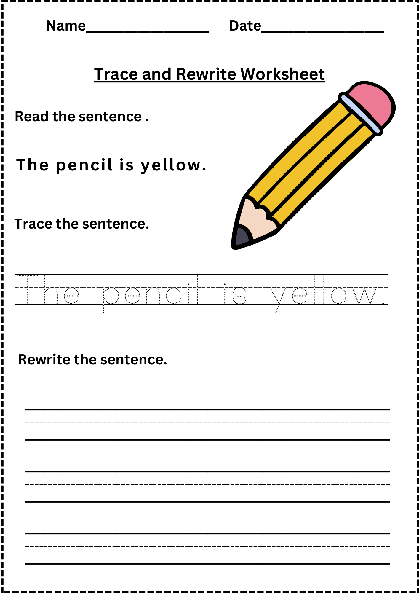 Sentence Writing Worksheets Free Printables 10 Printable Write The Sentence Worksheets 1st 3rd Grade ELA Worksheets Etsy Sweden