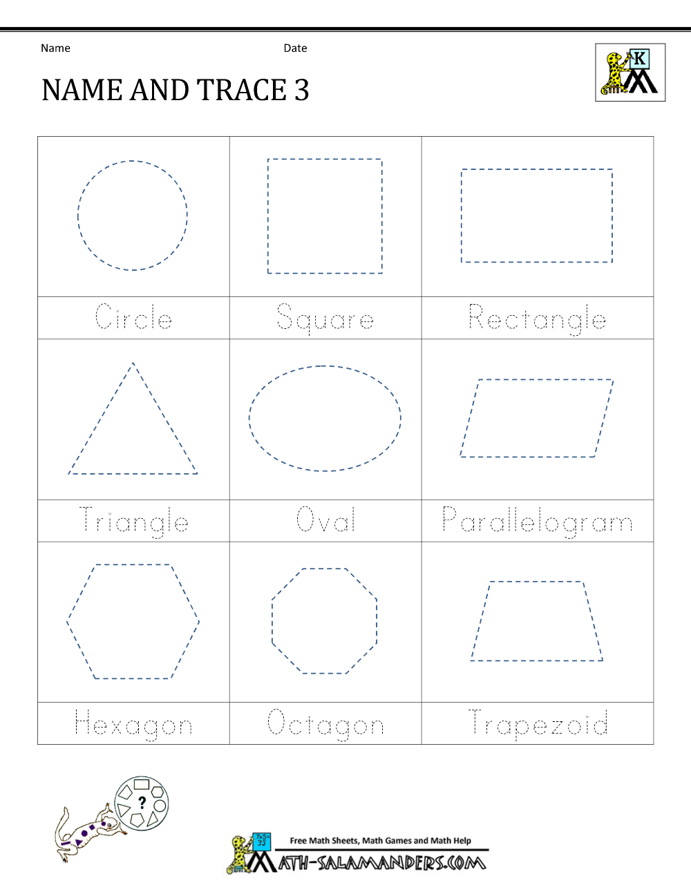 Shape Tracing Worksheets Kindergarten Shapes Word Write The Word Worksheet For Home Schooling Kindergarten And ESL Set 1 Free PDF Download Ezpzlearn