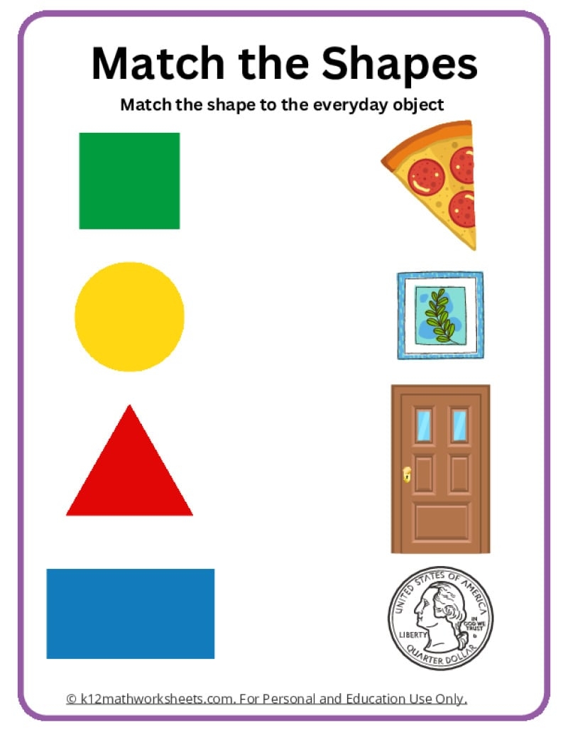 Shapes Worksheets Free Shape Worksheets Kindergarten