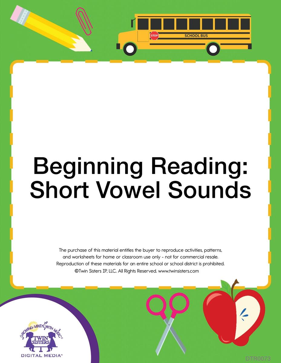 Short Vowel I Songs Beginning Reading Short Vowel Sounds Twin Sisters