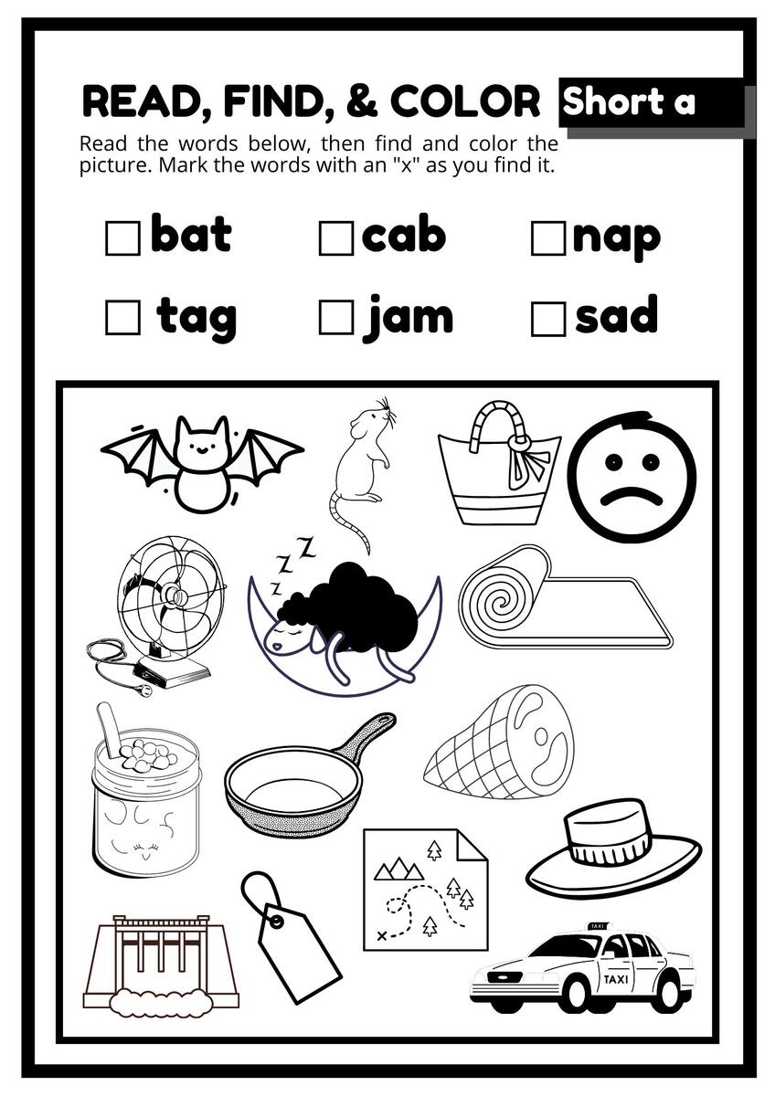 Short Vowels Worksheets Etsy Short Vowels Worksheets Etsy