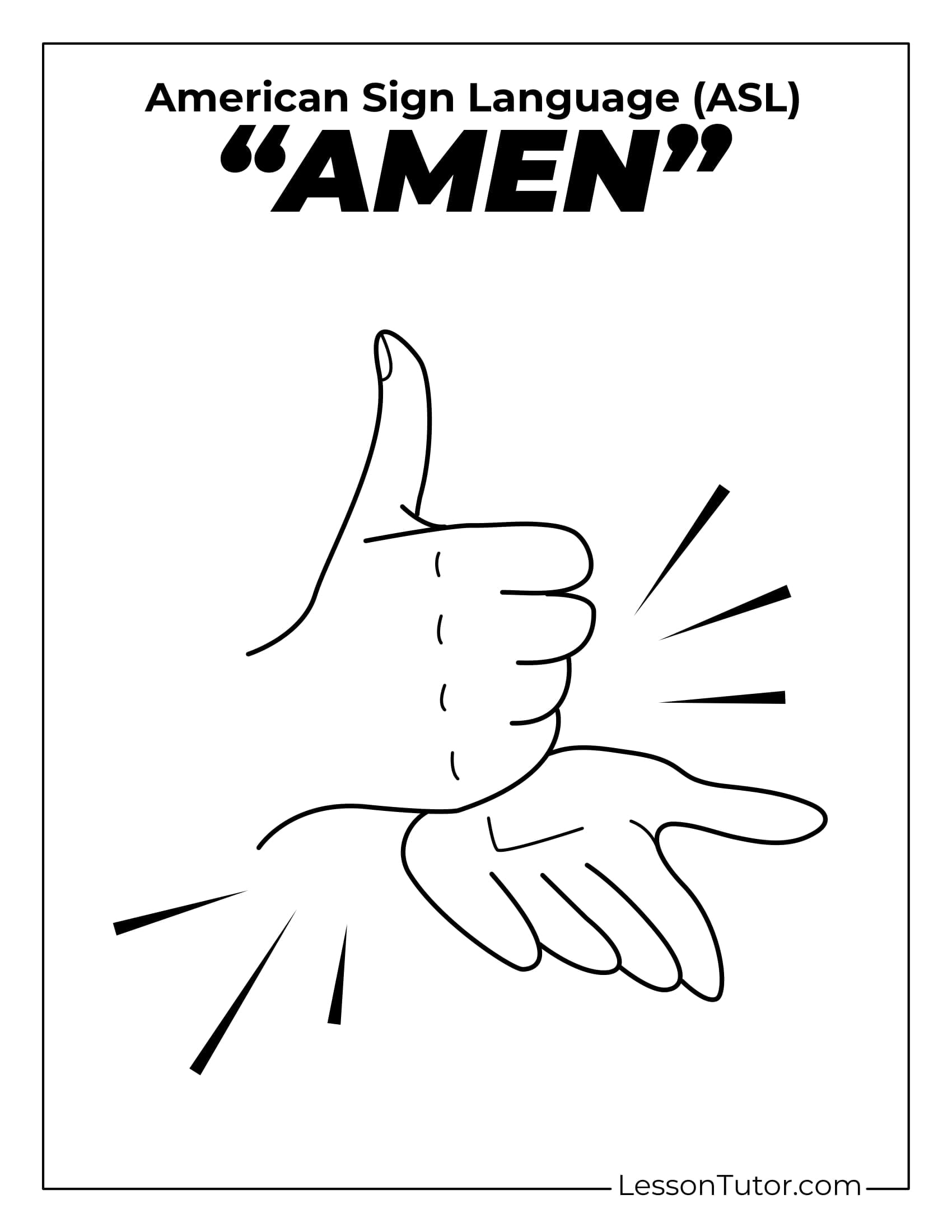 Sign Language Religious Signs Free Coloring Pages PDF Printables And Worksheets Lesson Tutor Sign Language Religious Signs Free Coloring Pages PDF Printables And Worksheets Lesson Tutor