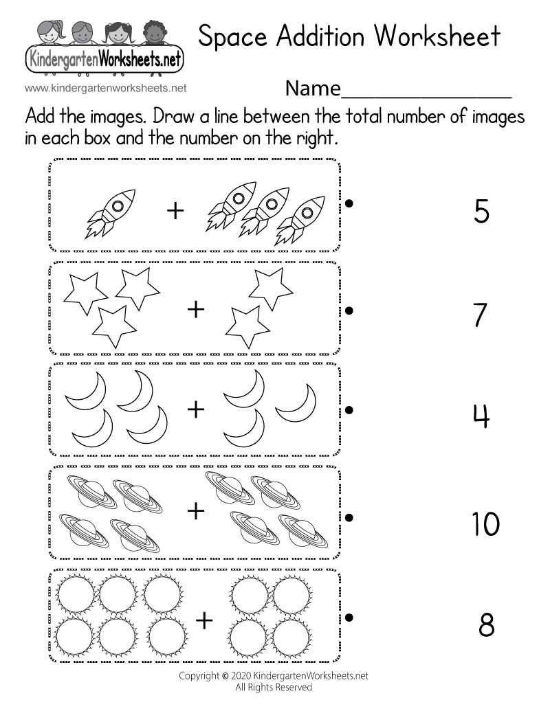 Space Addition Worksheet Free Printable Digital PDF Space Addition Worksheet Free Printable Digital PDF