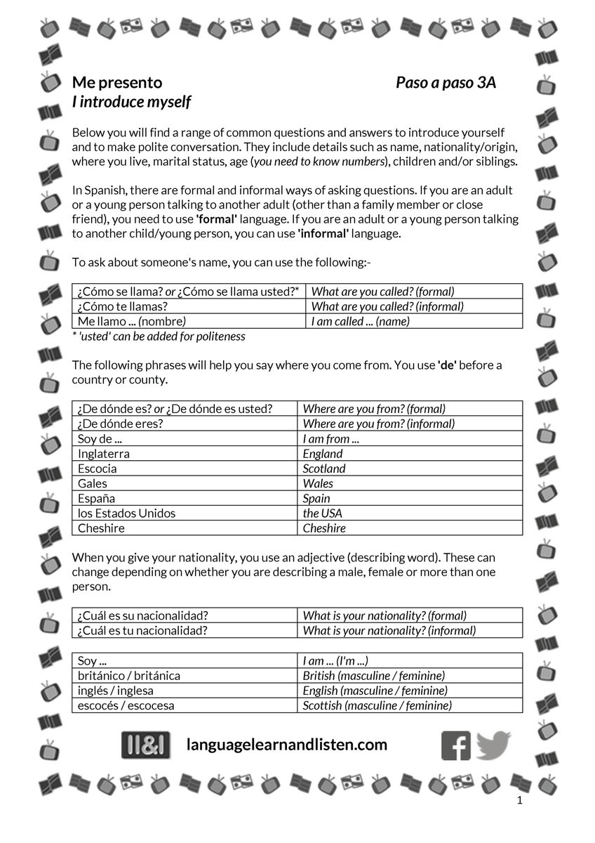 Spanish Introductions Me Presento Teaching Resources 19 Reflexive Verbs In Spanish Worksheet Free PDF At Worksheeto
