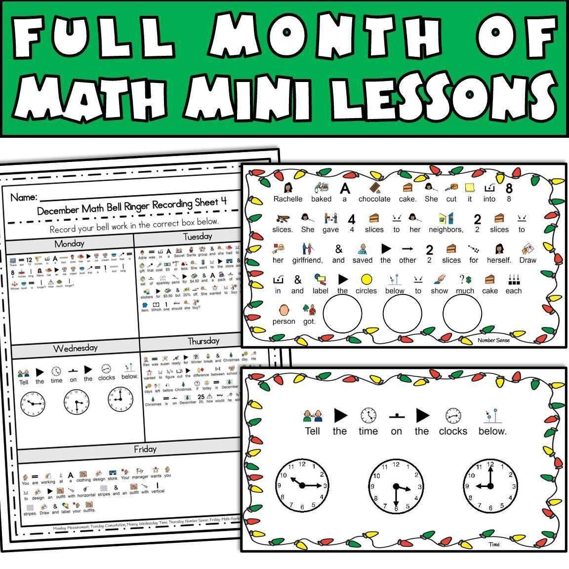Special Ed Math Worksheets DECEMBER Daily Life Skills And IEP Goals Caroline Koehler At Celavora Education Special Ed Math Worksheets DECEMBER Daily Life Skills And IEP Goals Caroline Koehler At Celavora Education