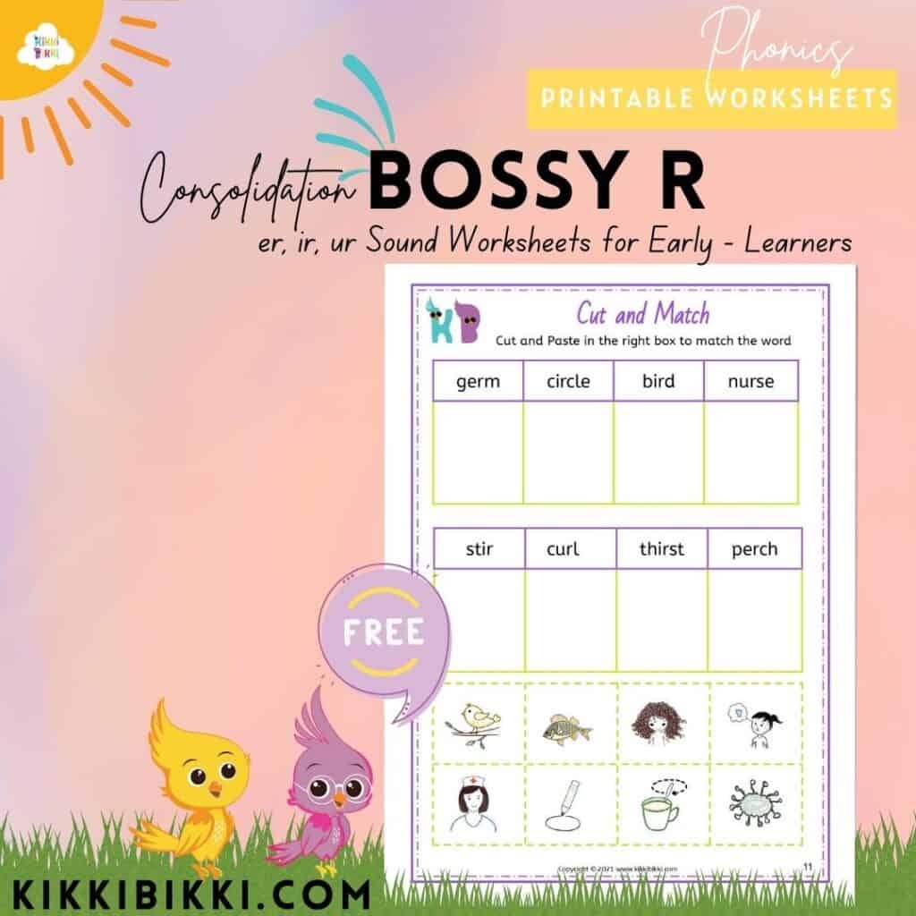 Spellings For Er Ir Ur Words Free Phonics Printable Worksheets Spellings For Er Ir Ur Words Free Phonics Printable Worksheets