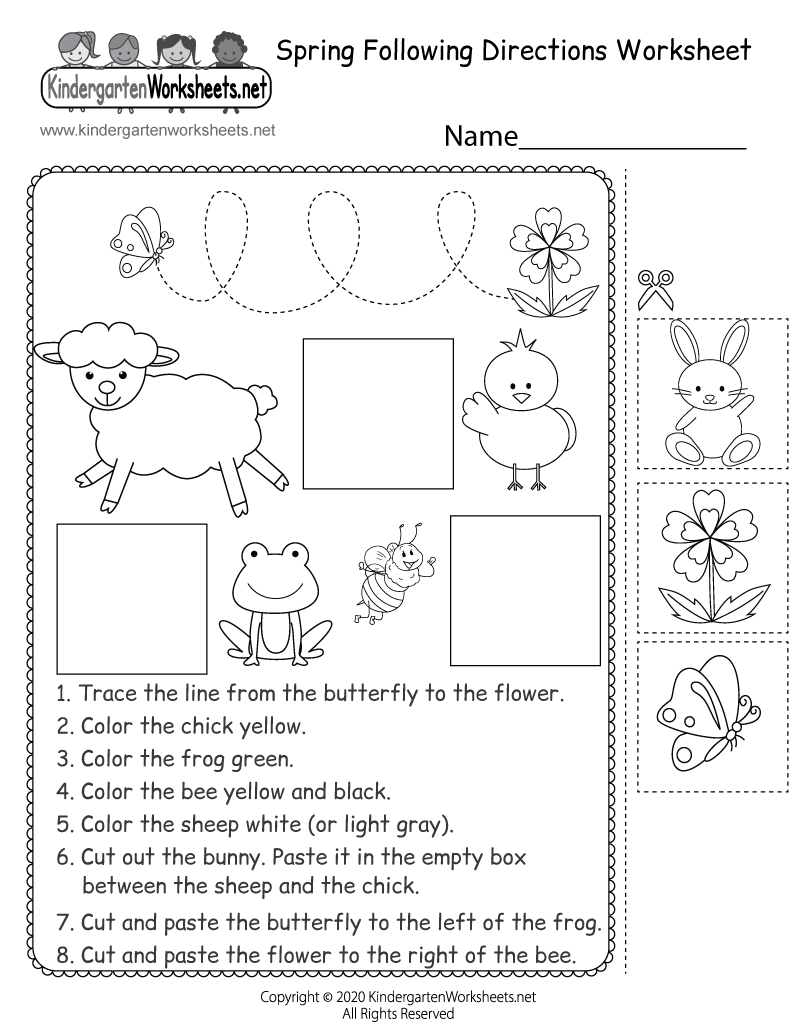 Spring Beginning Sounds Worksheet Free Printable Digital PDF