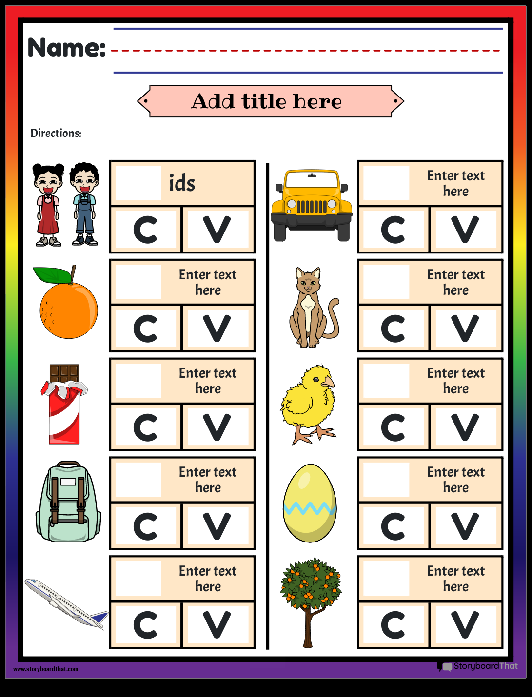 Consonant Vowel Activity TeachersMag