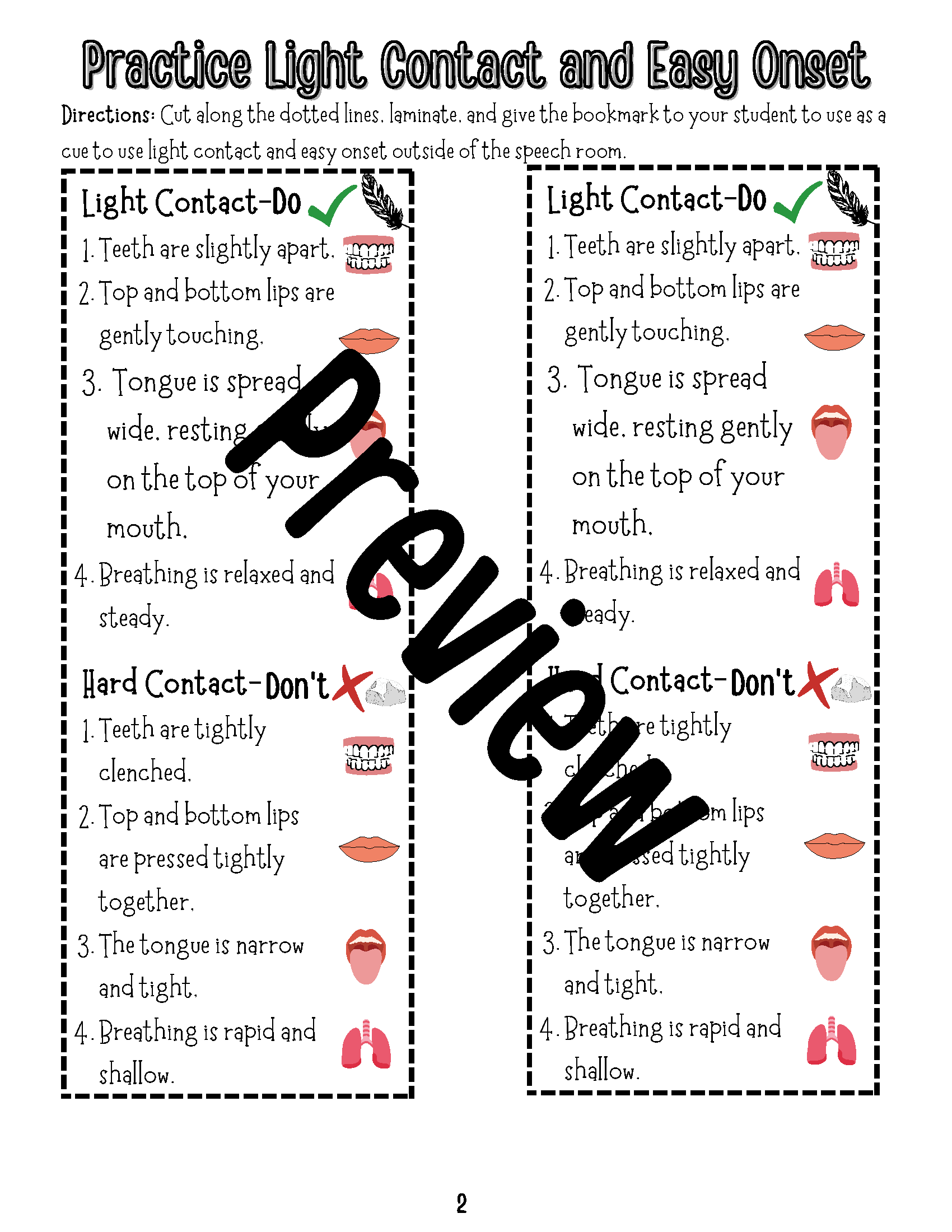 Intro To Easy Onsets Worksheet For Stuttering For Speech Therapy Editable Fillable Printable PDF SpeechTherapyByPro