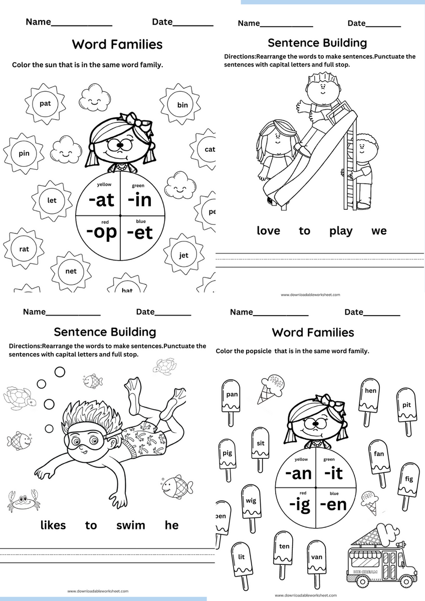 Summer Vacation Homework For Kindergarten Grade 1 Summer Vacation Homework For Kindergarten Grade 1