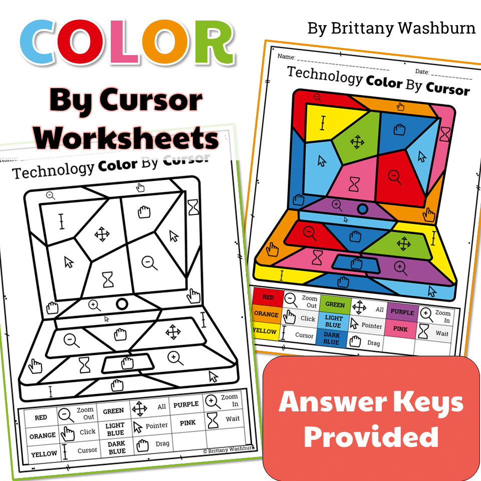 Technology Color By Cursor Printable Worksheets Technology Color By Cursor Printable Worksheets