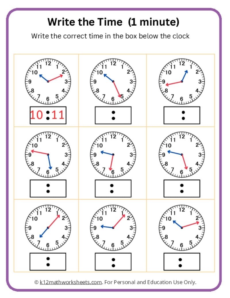 Telling Time Worksheets Teaching Time Free Telling Time Worksheets