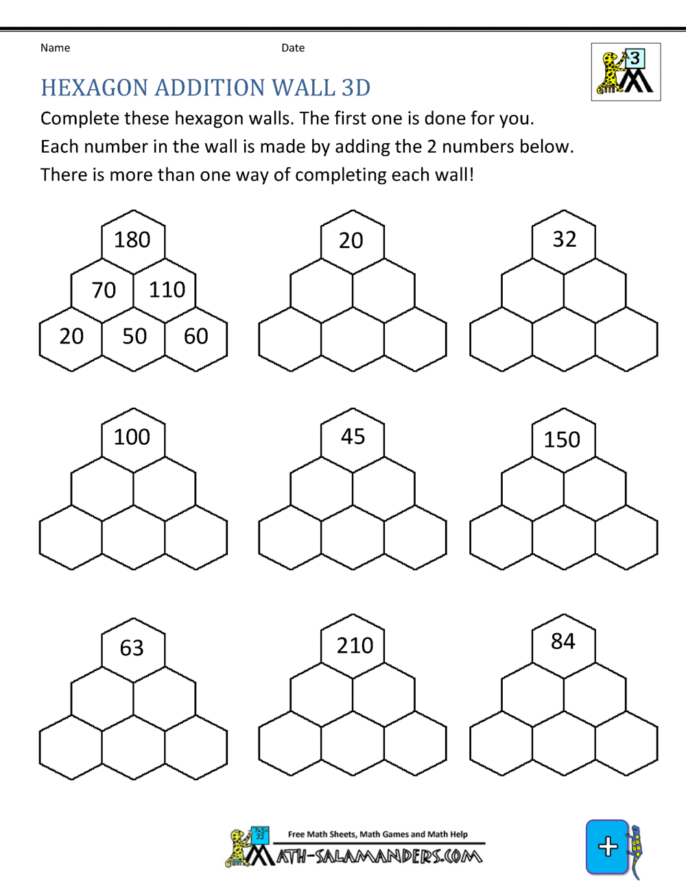 Third Grade Addition Worksheets Third Grade Addition Worksheets