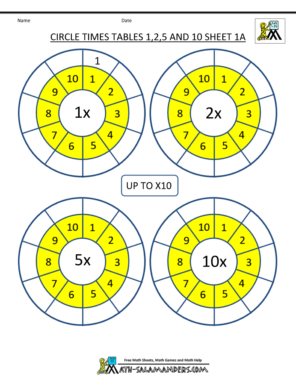 Times Tables Worksheets Circles 1 To 10 Times Tables Times Tables Worksheets Circles 1 To 10 Times Tables