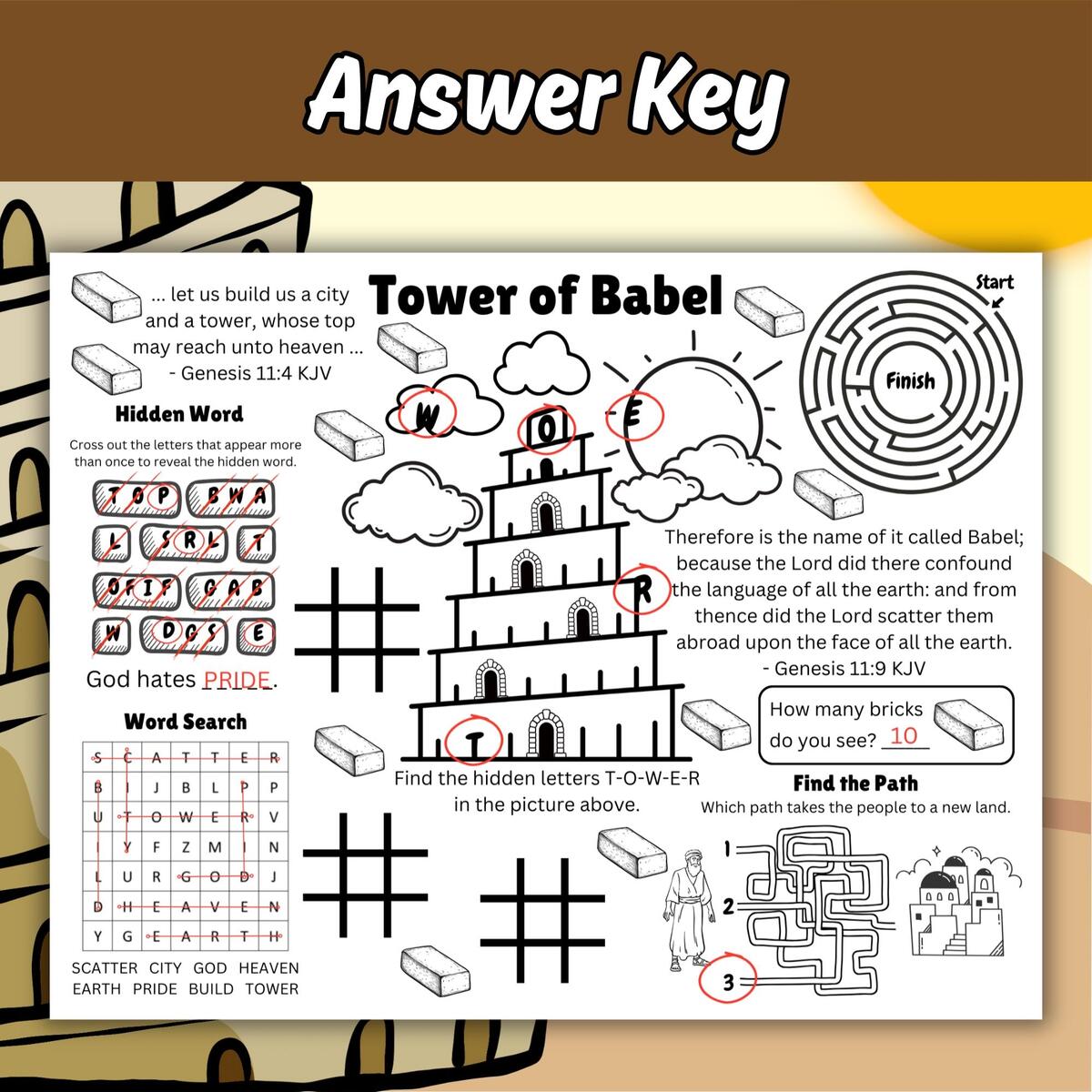 Tower Of Babel Activity Sheet Bible Story Coloring Activity Page Tower Of Babel Activity Placemat Tower Of Babel Bible Lesson Printable Etsy Tower Of Babel Activity Sheet Bible Story Coloring Activity Page Tower Of Babel Activity Placemat Tower Of Babel Bible Lesson Printable Etsy