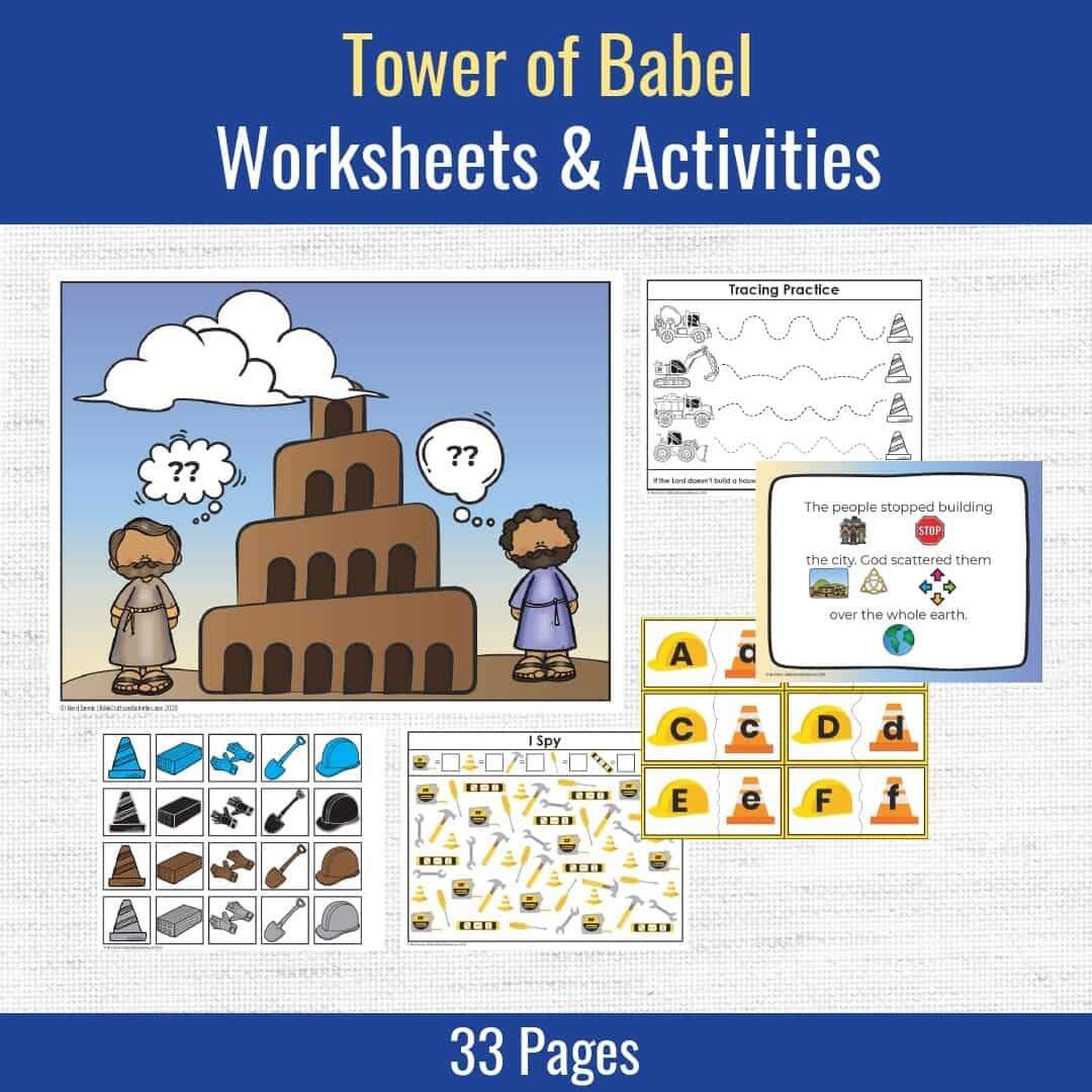 Tower Of Babel Preschool Bible Activities Bible Crafts Shop Tower Of Babel Preschool Bible Activities Bible Crafts Shop