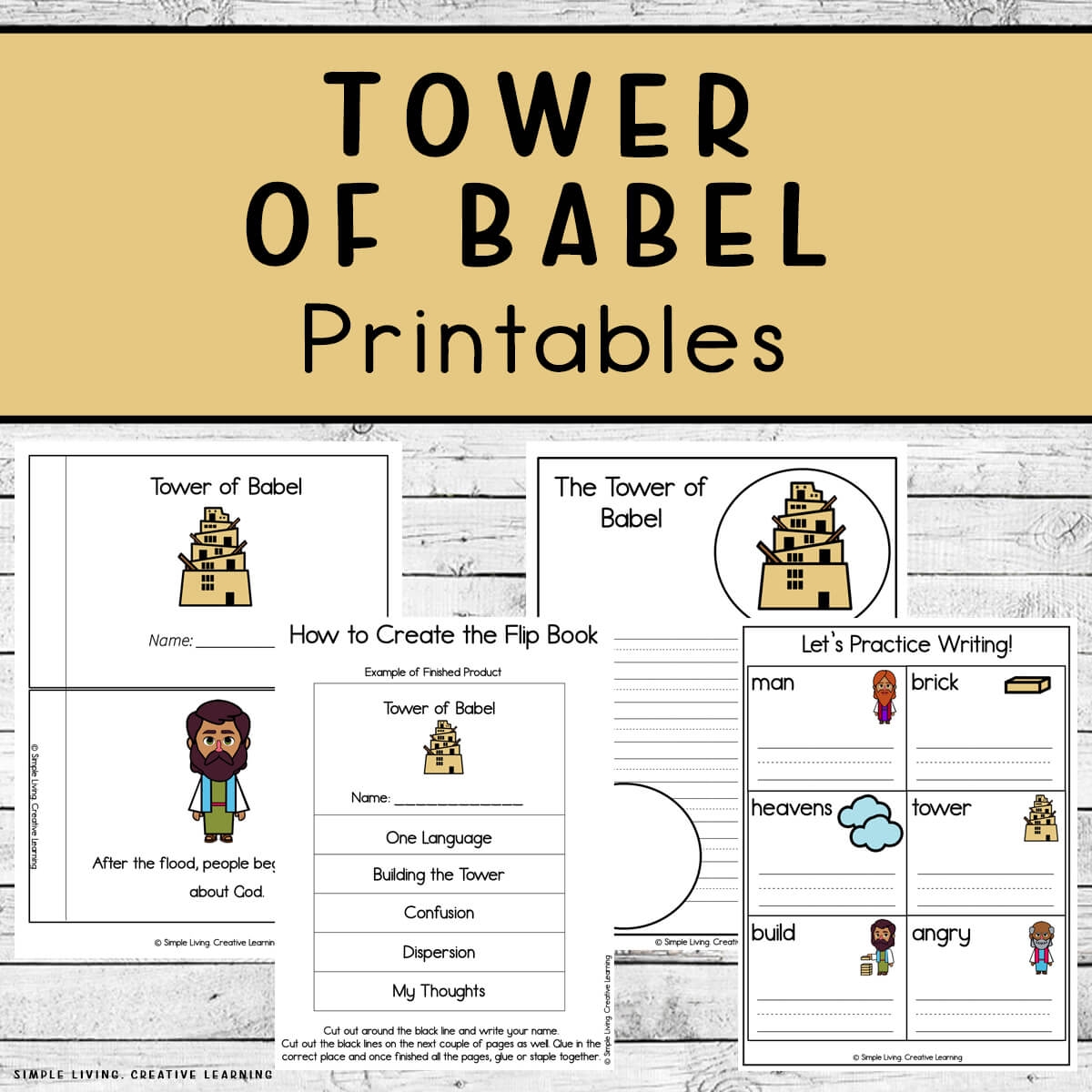 Tower Of Babel Printables Simple Living Creative Learning Tower Of Babel Activity Sheet Bible Story Coloring Activity Page Tower Of Babel Activity Placemat Tower Of Babel Bible Lesson Printable Etsy