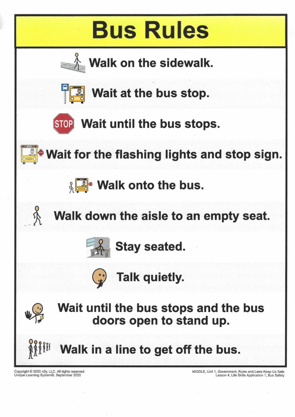 ULS Bus Safety Rules 9 28 20 Online Exercise For Worksheets Library ULS Bus Safety Rules 9 28 20 Online Exercise For Worksheets Library