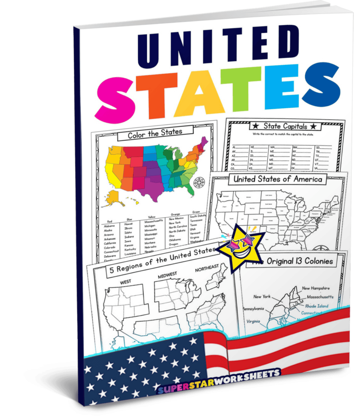 USA Map Worksheets Free Printables Superstar Worksheets Activities Lesson Plans Ohio History Connection