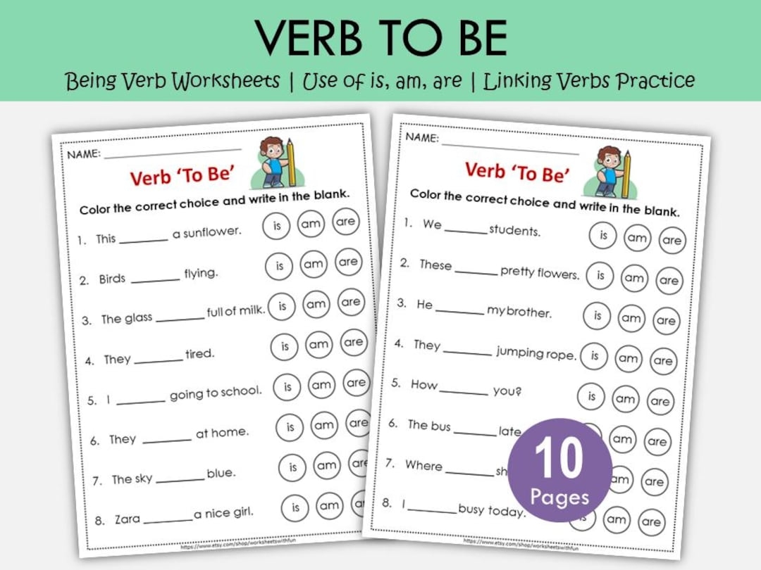 Verb To Be Worksheets Printable Is Am Are Grammar Practice ESL Kindergarten Literacy Worksheets Etsy Norway Verb To Be Worksheets Printable Is Am Are Grammar Practice ESL Kindergarten Literacy Worksheets Etsy Norway