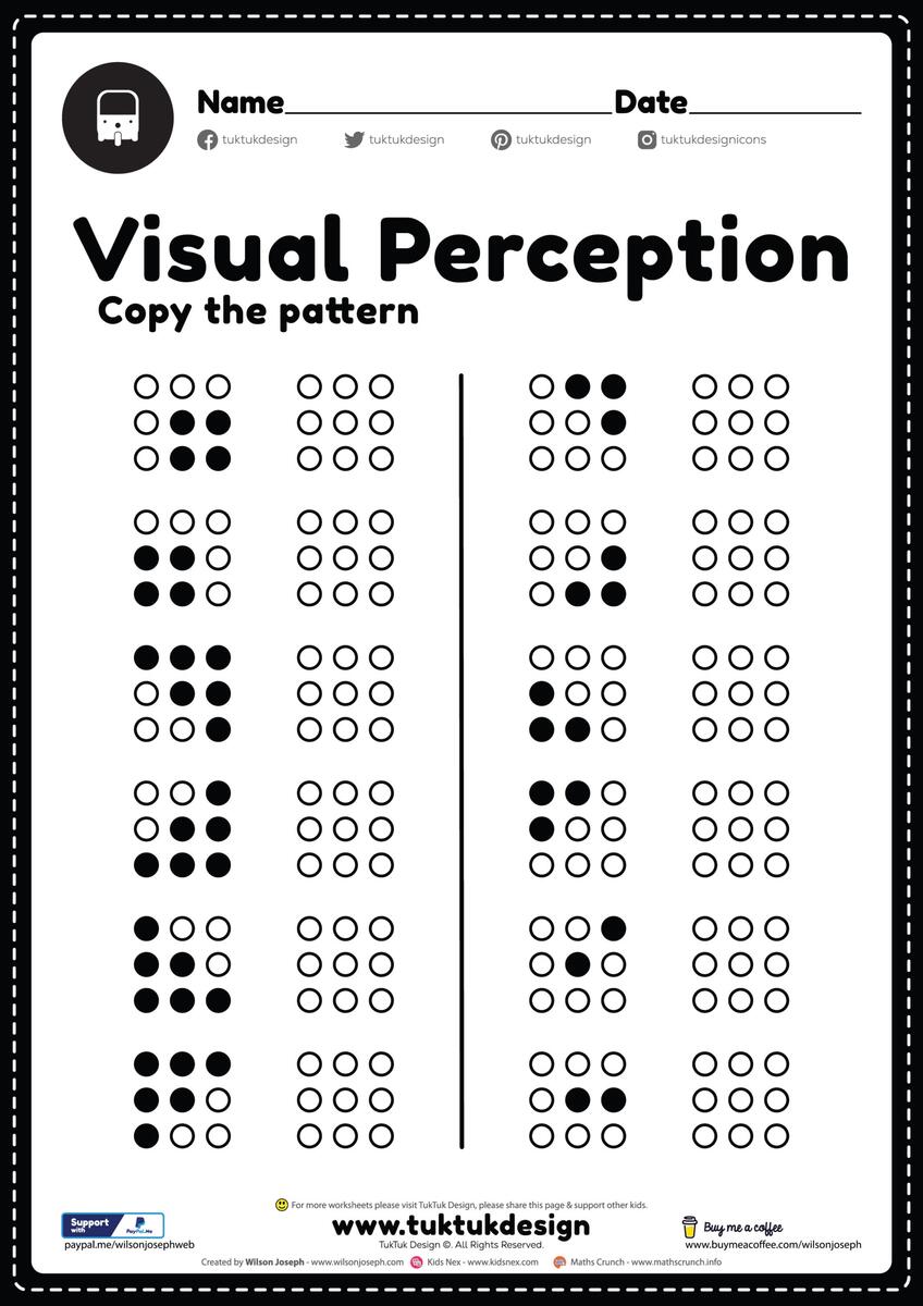 Visual Perceptual Activities Free Printable PDF For Kids Visual Perceptual Activities Free Printable PDF For Kids