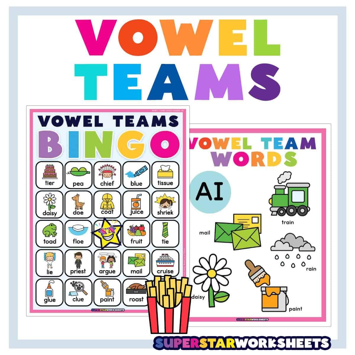 Vowel Teams Superstar Worksheets Vowel Teams Superstar Worksheets