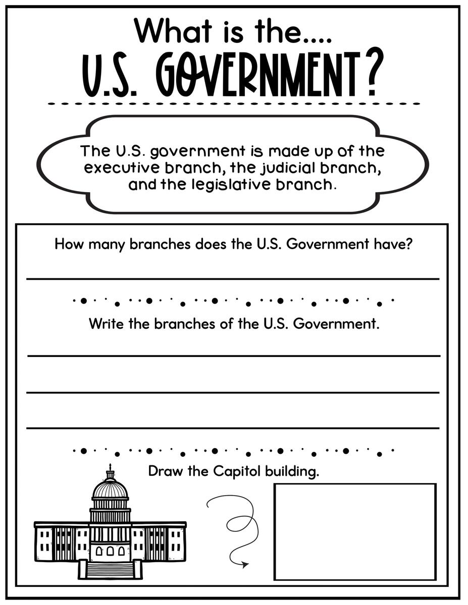 What Is The U S Government Worksheets Reading Comprehension Worksheets Library