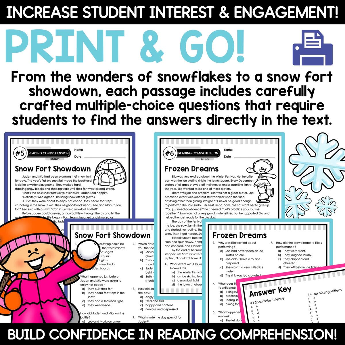 Winter Reading Comprehension Passages And Questions Winter Reading Activities A Love Of Teaching Kim Miller Winter Reading Comprehension Passages And Questions Winter Reading Activities A Love Of Teaching Kim Miller