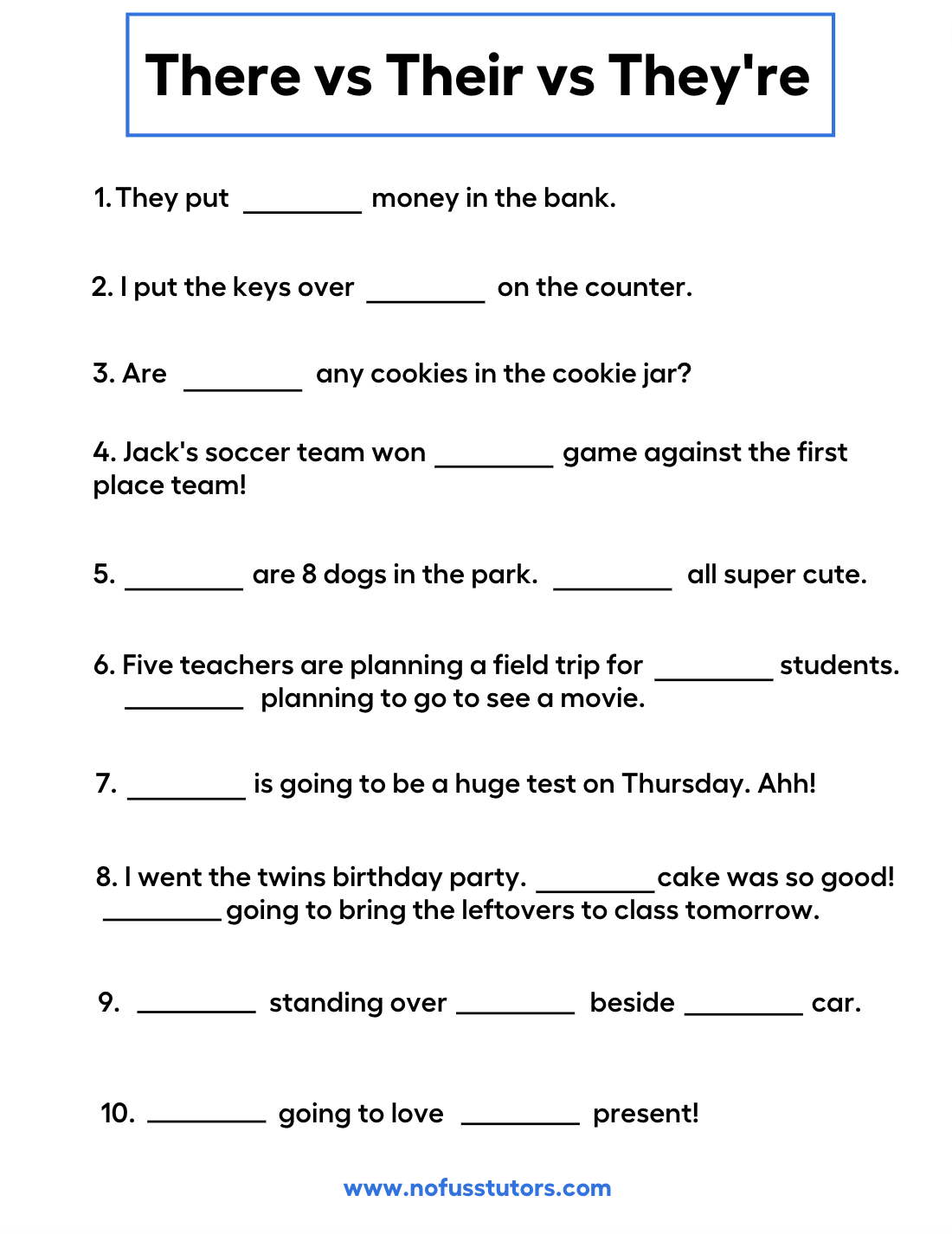 Free Printable English Grammar Worksheet Worksheets Library