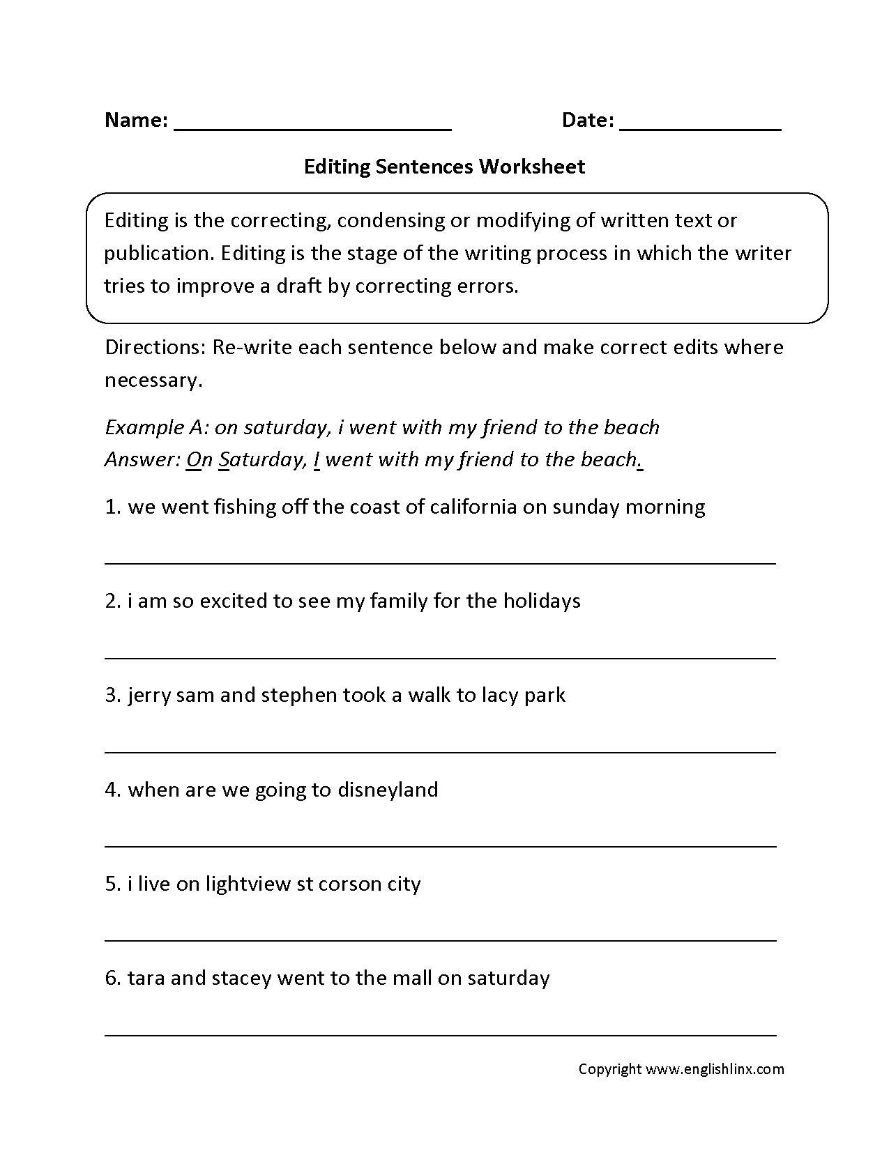 Writing Worksheets Editing Worksheets Worksheets Library Editing Worksheets Free Printable Editing And Proofreading Practice