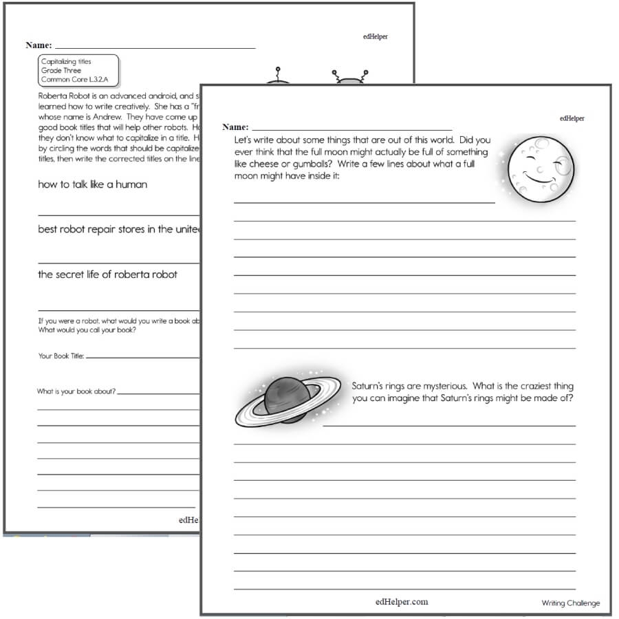 Writing Worksheets For Creative Kids Free PDF Printables Worksheets Library