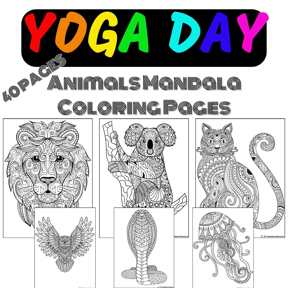 Yoga Day Activities 40 Fun Animals Mandala Coloring Pages Mindfulness Activities Made By Teachers Yoga Day Activities 40 Fun Animals Mandala Coloring Pages Mindfulness Activities Made By Teachers