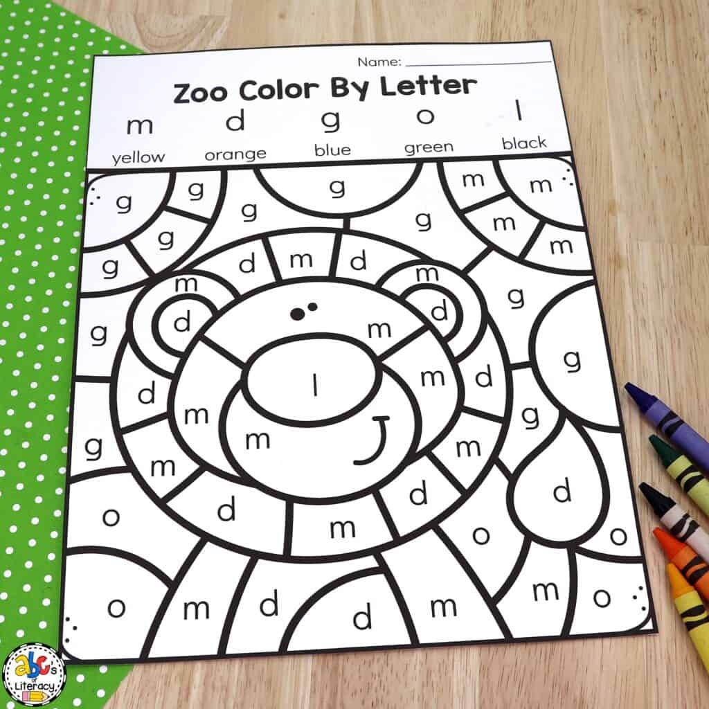 Color By Letter Worksheets Printable Parents